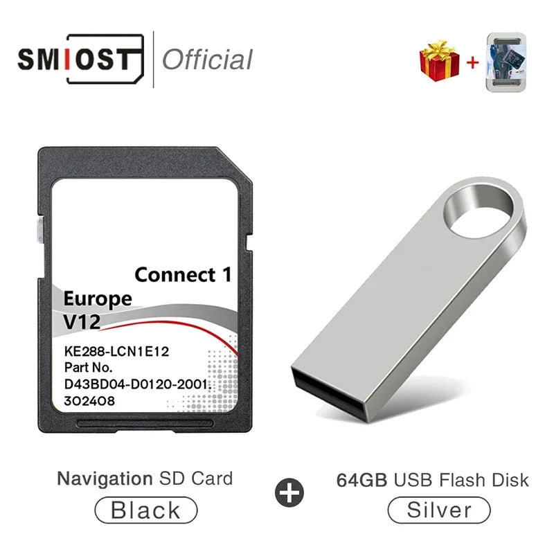 Car GPS Map Connect1 LCN1 V12 SD Card Europe &ndash; Plug Play