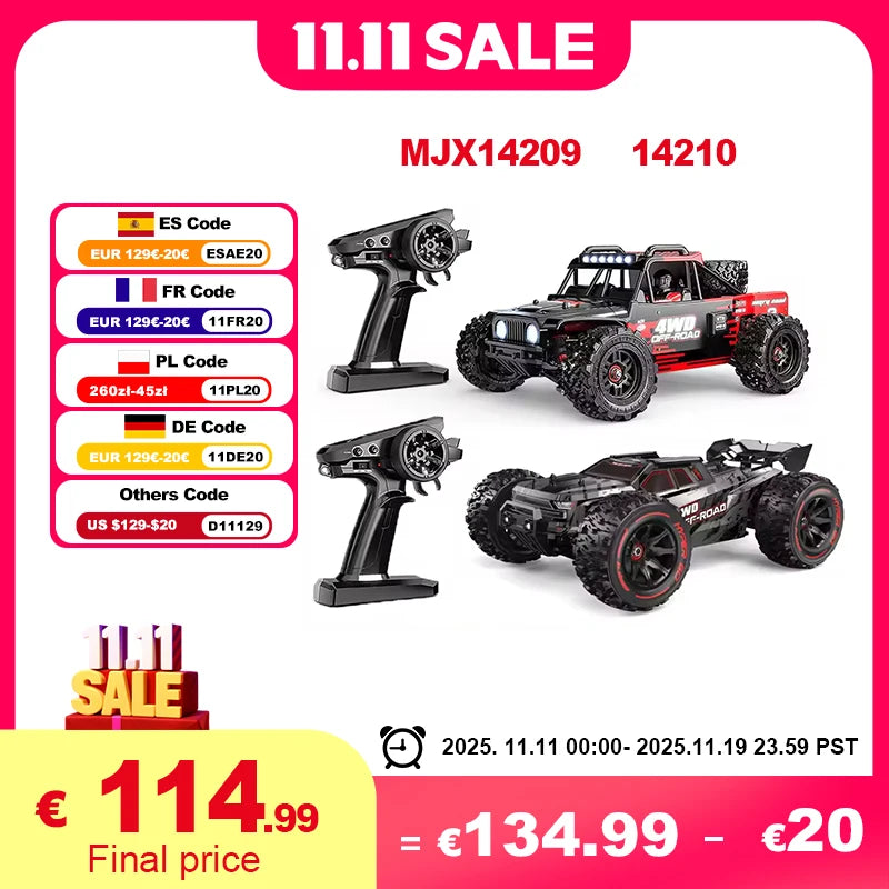 MJX Hyper Go Brushless RC Car, 1 14 Off Road Pickup, Υψηλή Ταχύτητα