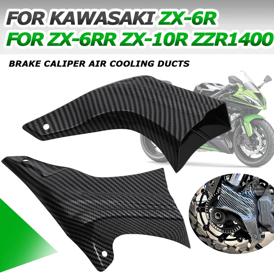 Kawasaki Brake Caliper Air Ducts Kit Guard for ZX-6R ZX-10R ZX-6RR ZZR1400