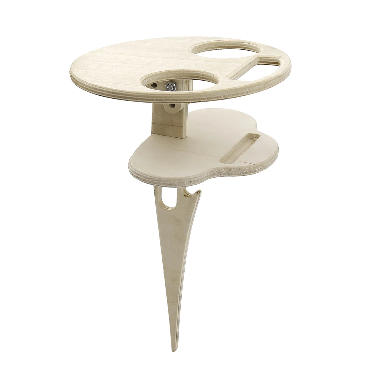 Outdoor Liquor Table Folding Round Wood Picnic &ndash; Durable