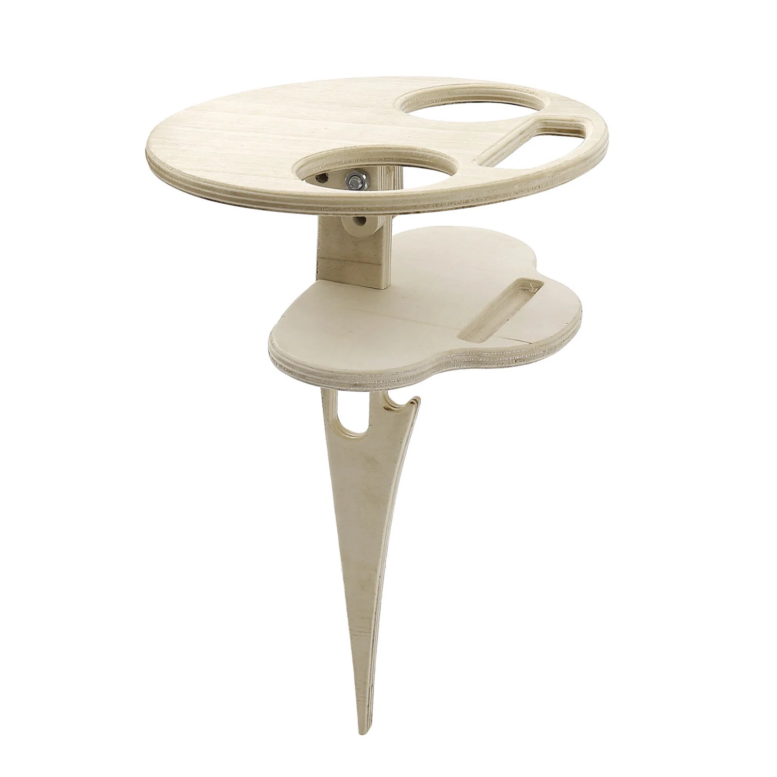 Outdoor Liquor Table Folding Round Wood Picnic &ndash; Durable