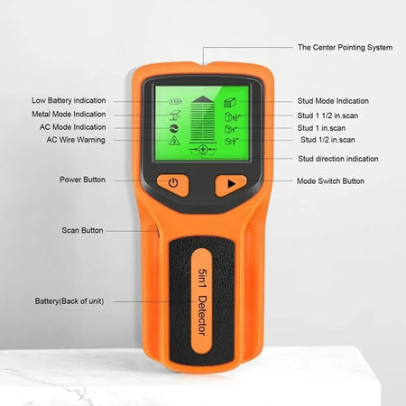 5 In 1 Screw Detector Sensor Wall Scanner &ndash; LCD Display