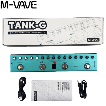 M-VAVE Tank-B/G/MINI Bass Multi-FX Pedal &ndash; 36 Presets TANK-G
