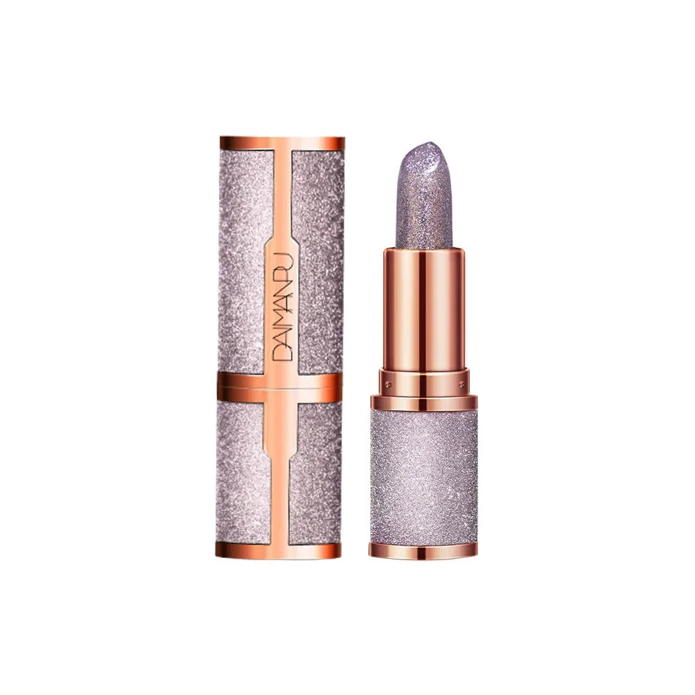 Temperature Color Changing Glitter Lipstick - Waterproof Velvet Matte Lip Tint 03