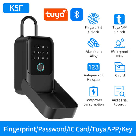 Waterproof Key Safe TTlock Tuya &ndash; Remote App Unlock KB5F-tuya