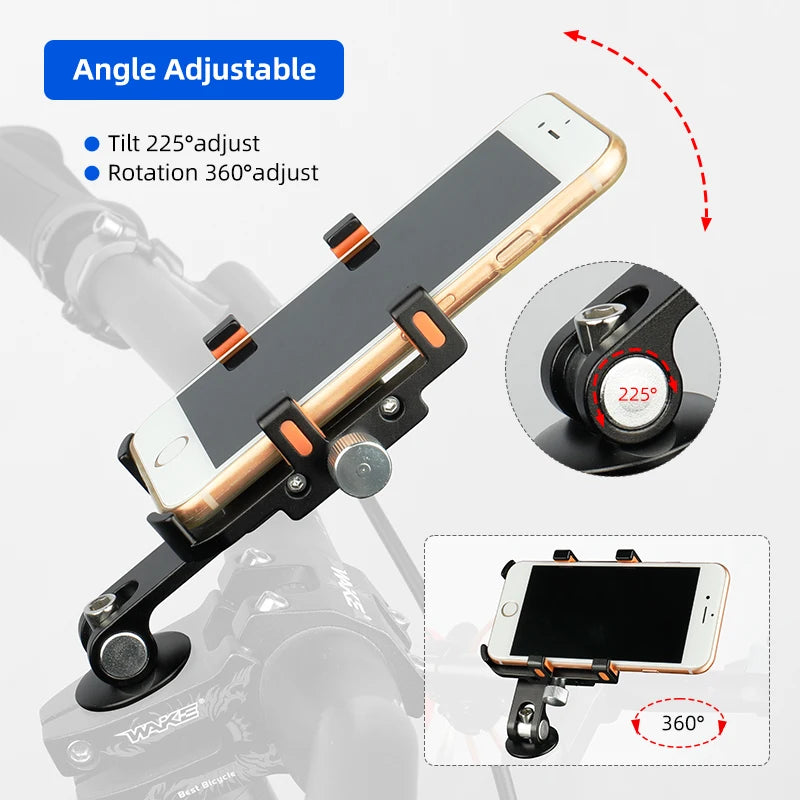 Deemount Bicycle Phone Holder &ndash; Secure Aluminum Mounting for Easy Access