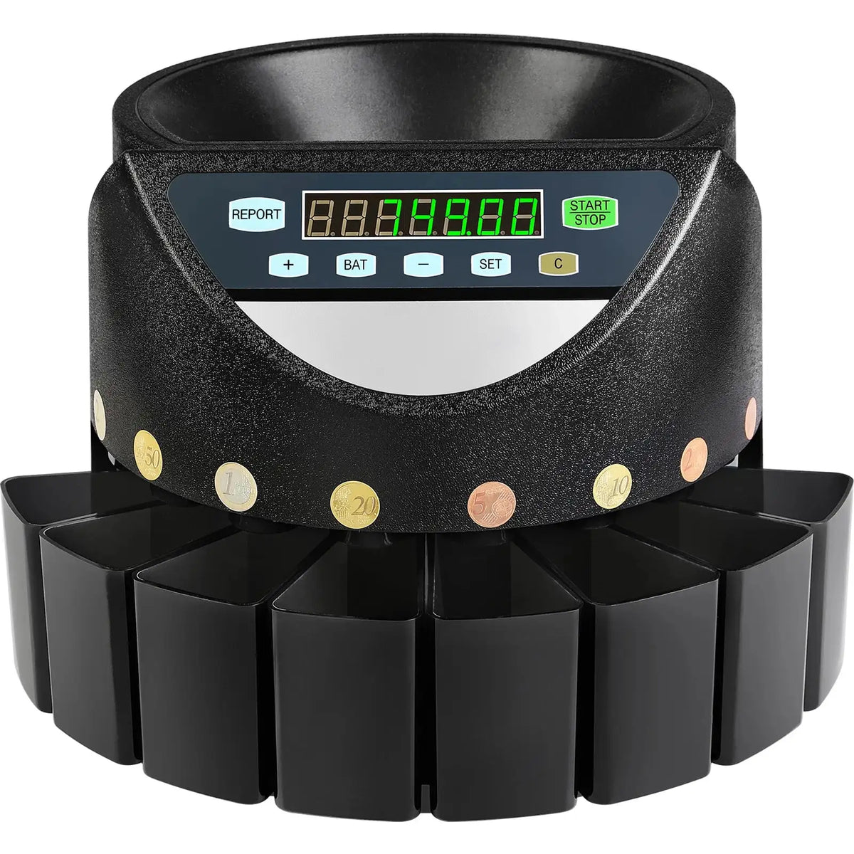 300 Coins Per Minute Coin Sorter Led Display spain