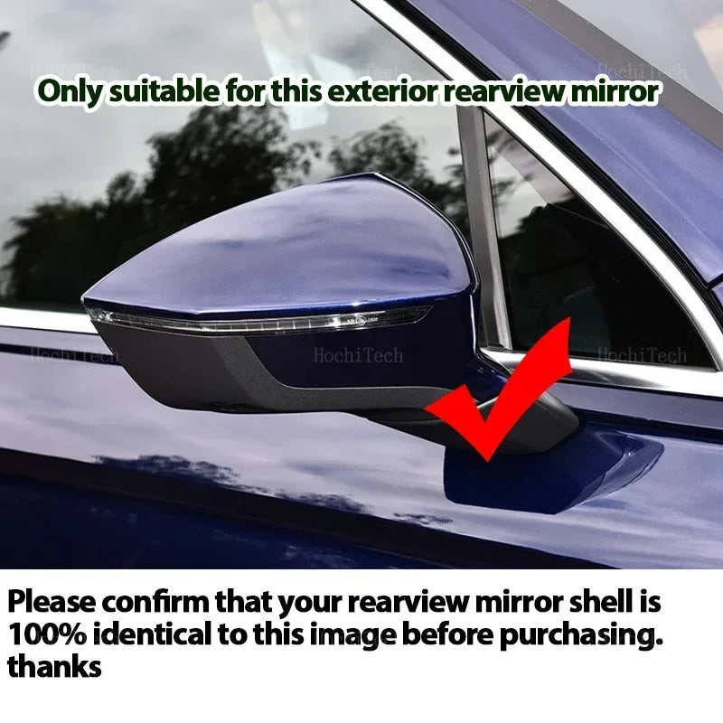 Black ABS Side Mirror Cover for Seat Ateca Tarraco KH7 KN2