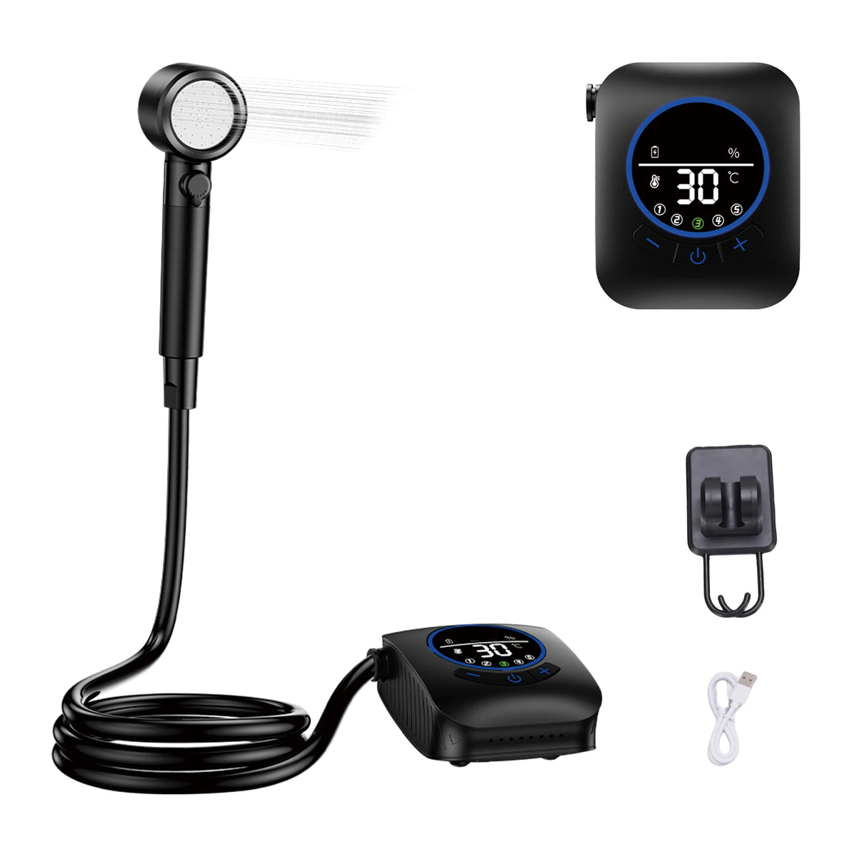 Camping Shower 3.6V 8000mAh &ndash; Large Capacity Battery