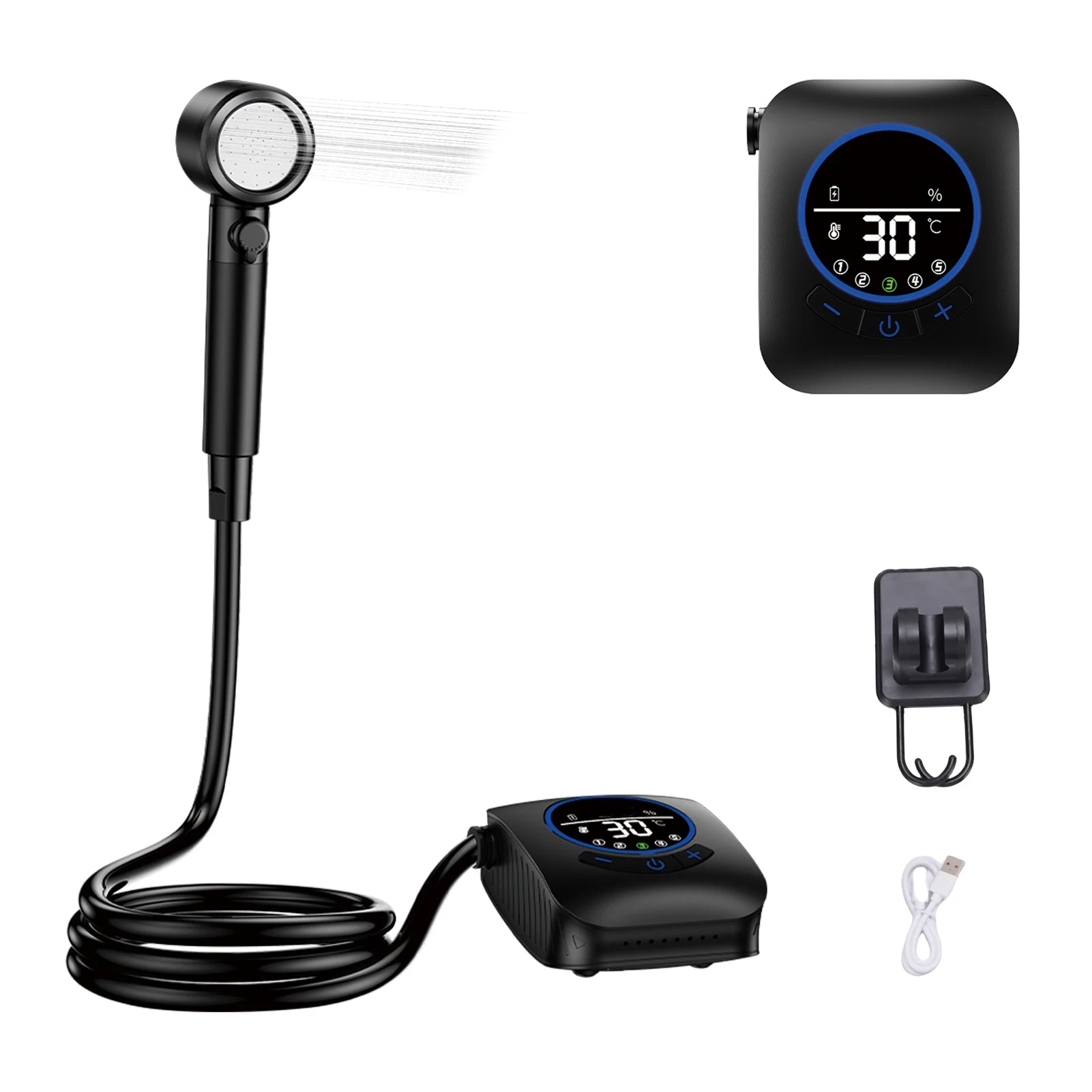 Camping Shower 3.6V 8000mAh &ndash; Large Capacity Battery