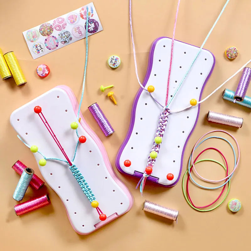 Girls Hand Rope Knitter Set - Sensory Bracelet Making