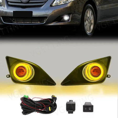 Daytime Running Light DRL Angel Eyes Fog Lamp Led for Toyota Corolla Altis 2008 2009 2010 Driving Light Auto Halogen Daylight by InterCyprus Trading Ltd