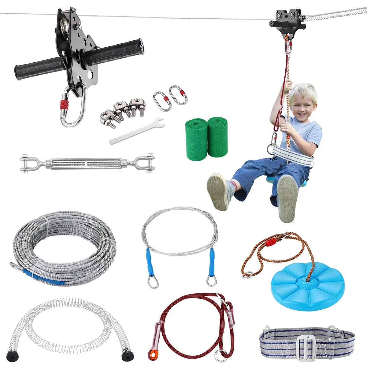 HL-120ft-005 Zipline Kit &ndash; Up To 500 Lbs Capacity