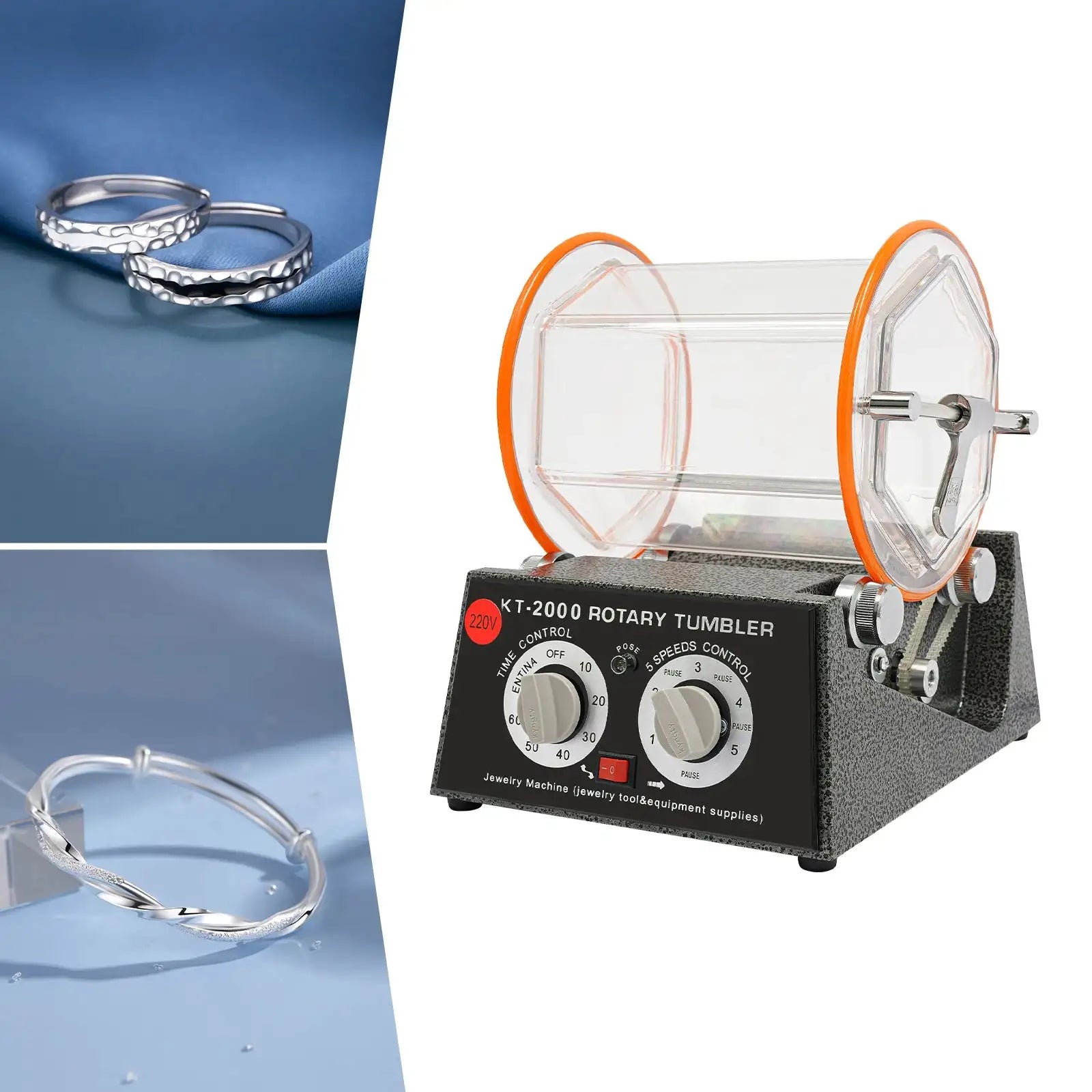 150W Jewelry Polisher &ndash; Timer And Reversible Rotation
