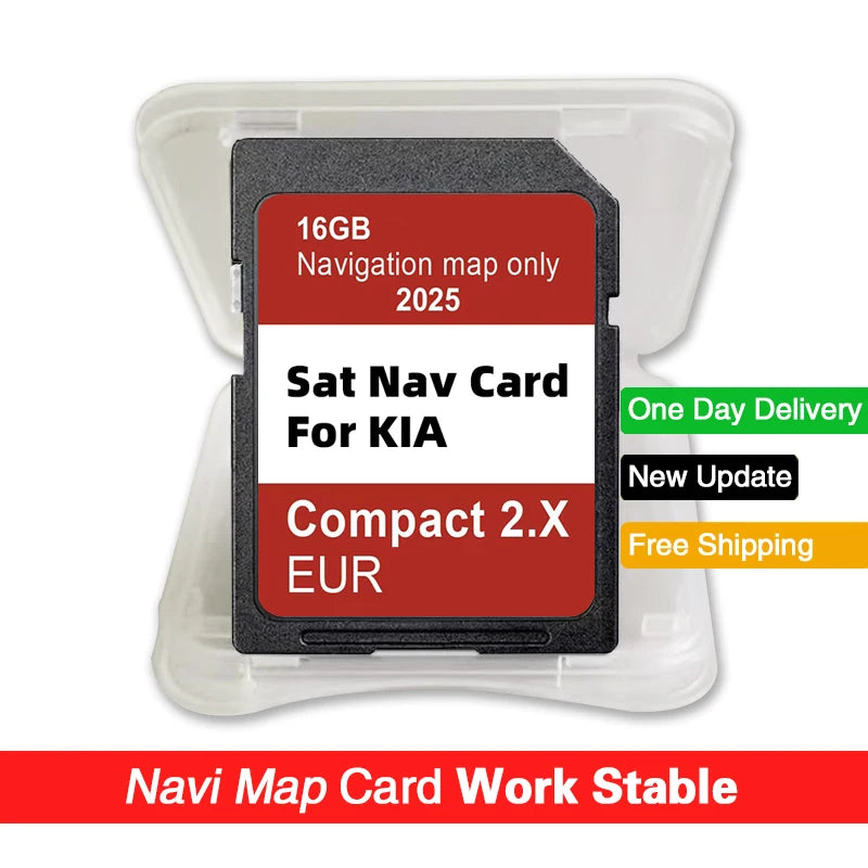 Kia GEN2 Navigation SD Card Cover EU Maps &ndash; Turkey Included