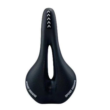 Extra Soft Gel MTB Bicycle Saddle with Hollow Ventilation Design A Black Black