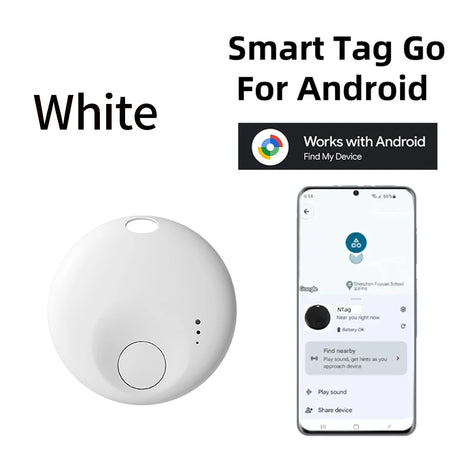 AKAMATE AD001 GPS Locator &ndash; Android Pet Luggage Tracker White