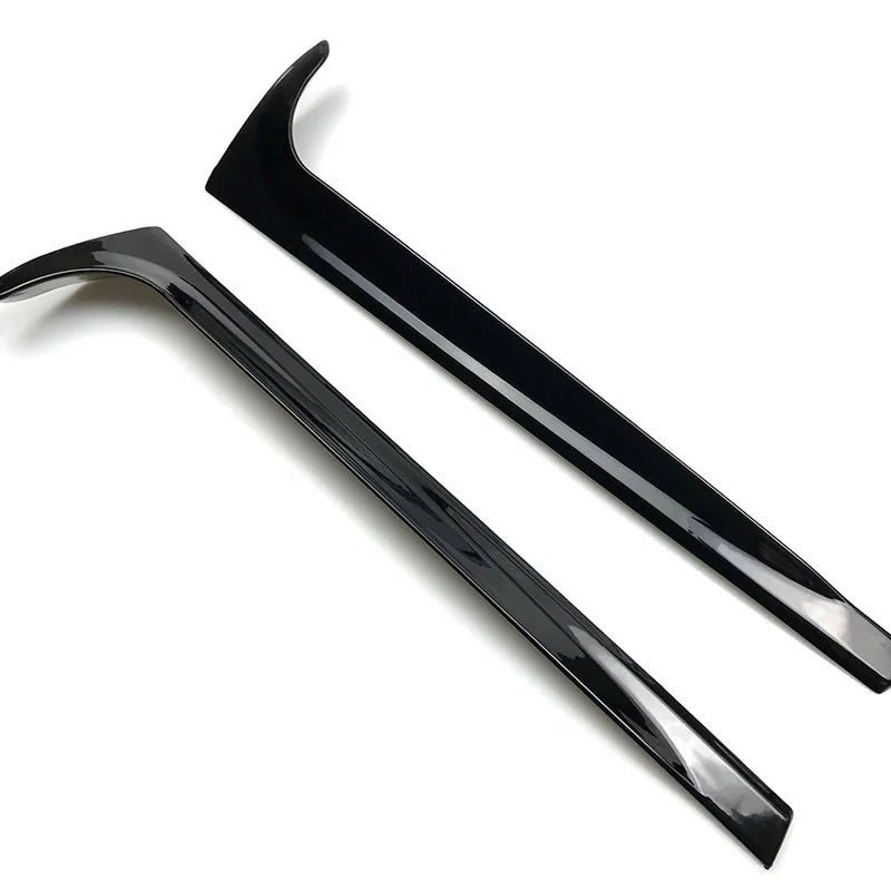 VW Polo MK6 Rear Window Spoiler Pair, Glossy Black ABS