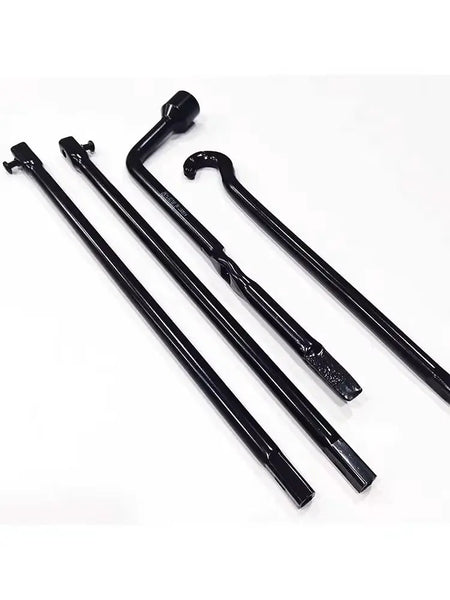 Car Spare Tire Jack Tool Kit with T6 T8 Lug Wrenches by InterCyprus Trading Ltd