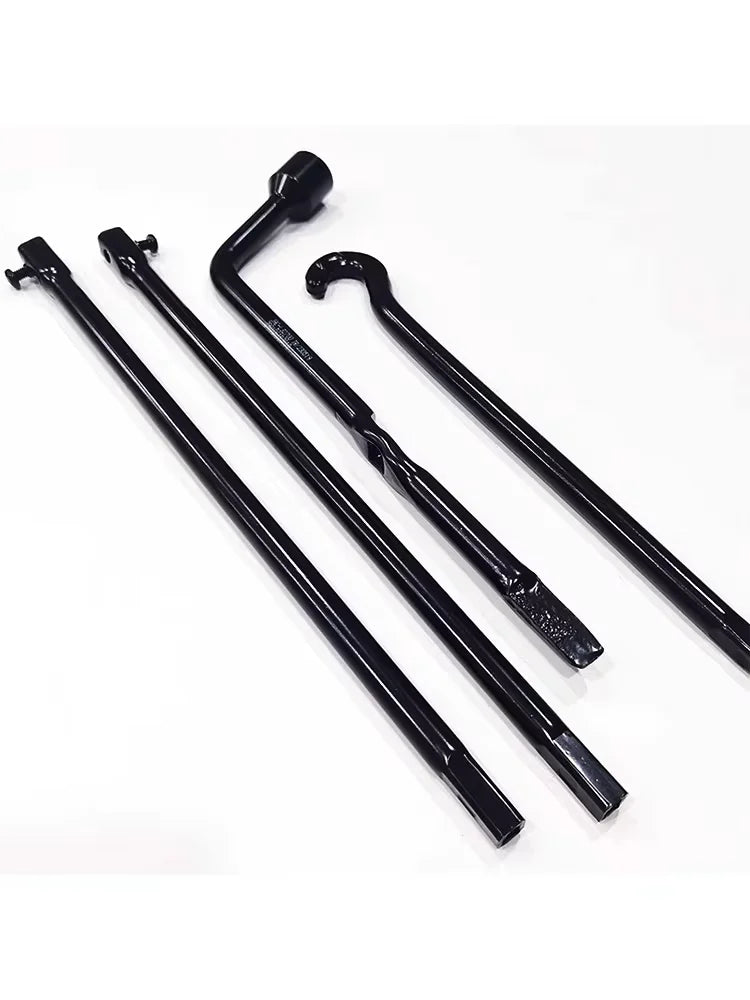 Heavy Duty Metal Spare Tire Jack And Lug Wrench Socket Set For Cars by InterCyprus Trading Ltd