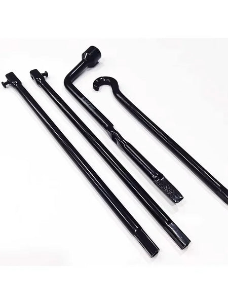 Heavy Duty Metal Spare Tire Jack And Lug Wrench Socket Set For Cars by InterCyprus Trading Ltd