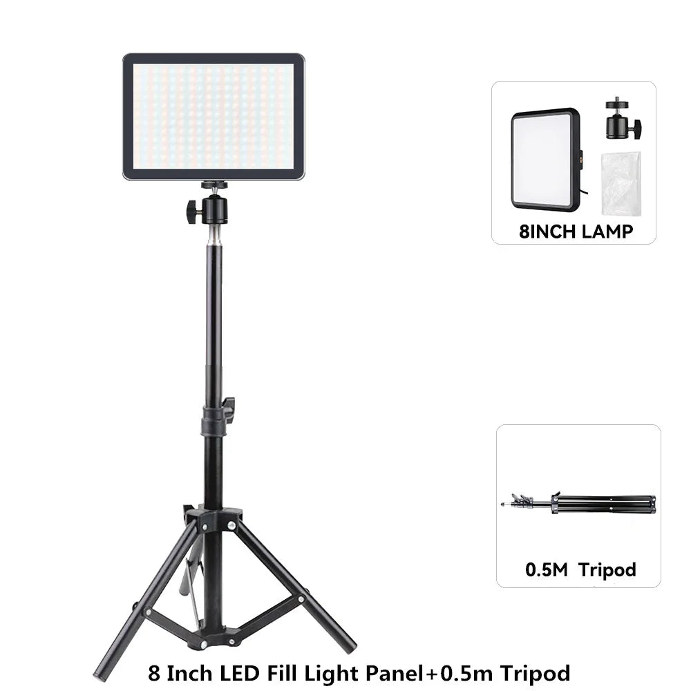 LED Photo Studio Light Kit 8 inch B