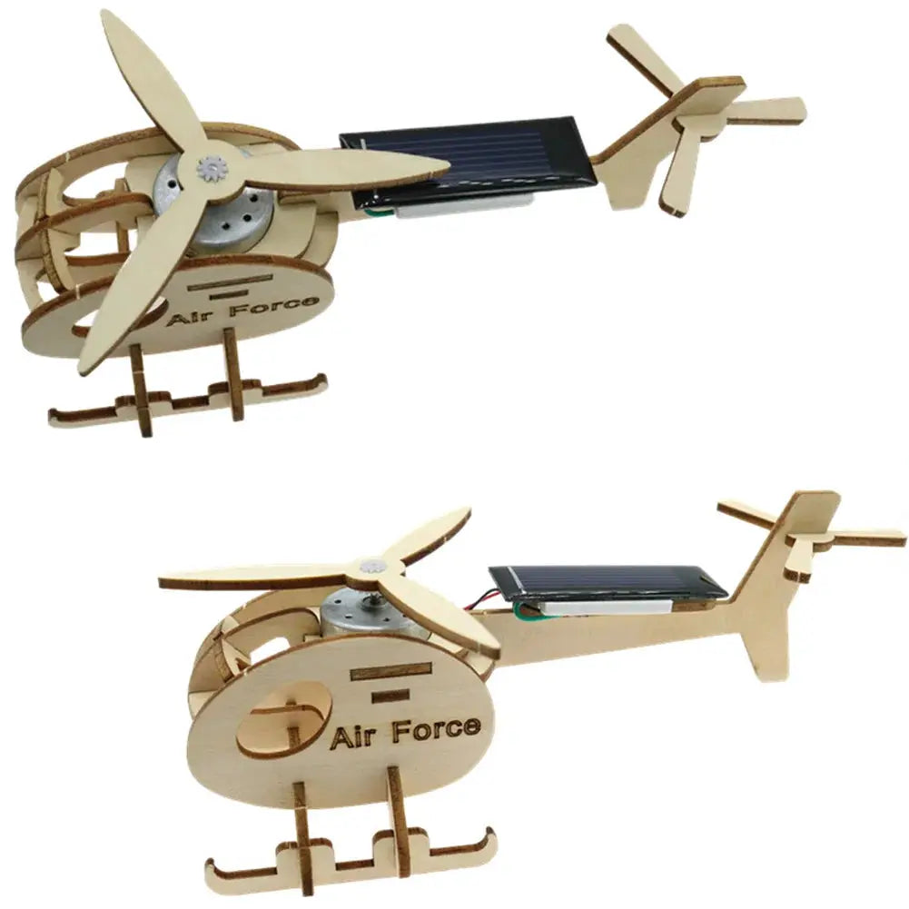Mini Solar Airplane Helicopter DIY Models & Building Toy Science &Education Model Toy For Children Gift Toy by InterCyprus Trading Ltd
