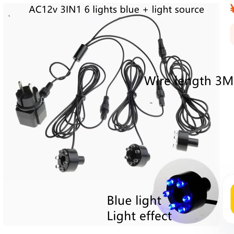6 LED Underwater Lights 12V Aquarium Pool &ndash; IP68 Waterproof