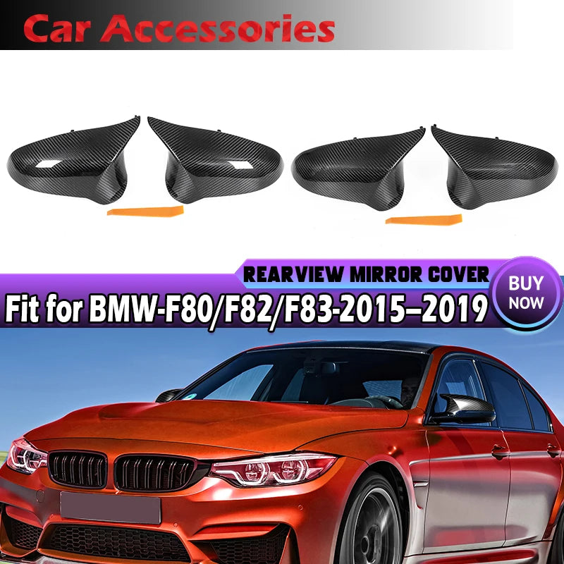 Pravi suhi pokrovčki za ogledala iz ogljikovih vlaken za BMW M3 F80 M4 F82 F83