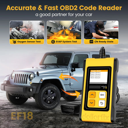 DollarFix EF18 OBD2 Scanner &ndash; Lifetime Free Updates