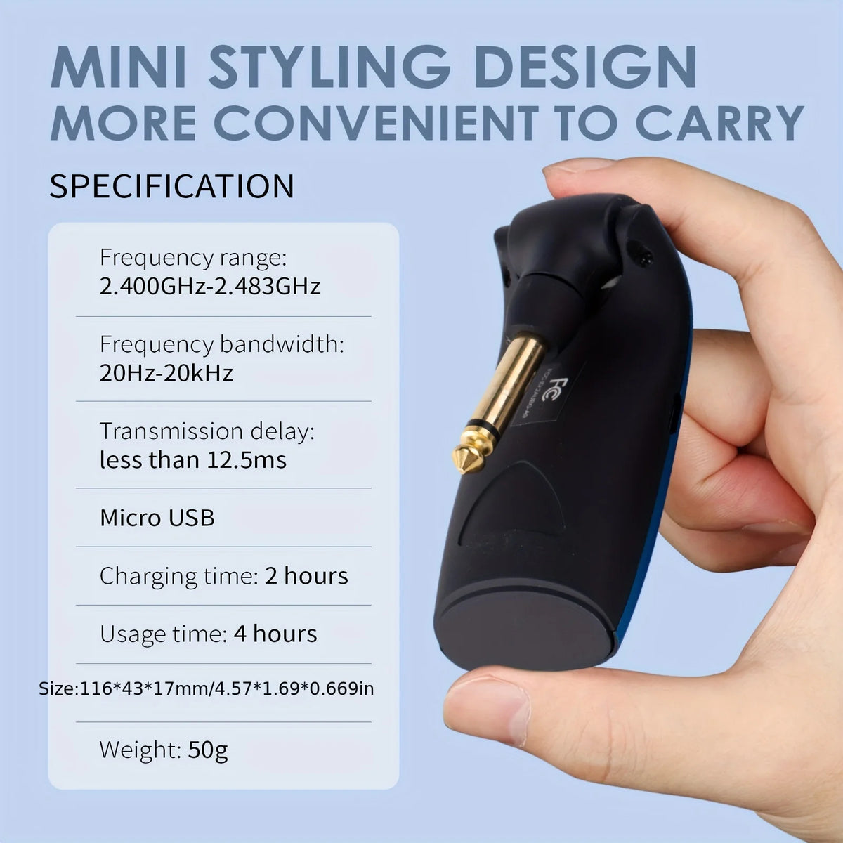 A9 2.4GHz Wireless Guitar Transmitter Receiver &ndash; Low Lat.