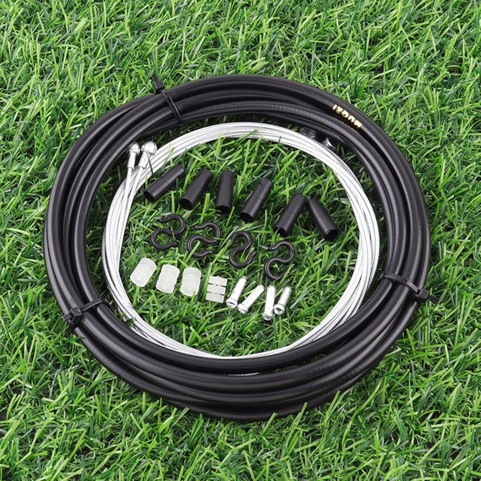 Kit de Cabos de Travão e Mudança para Bicicleta de Montanha e Estrada MUQZI com Dupla Cabeça