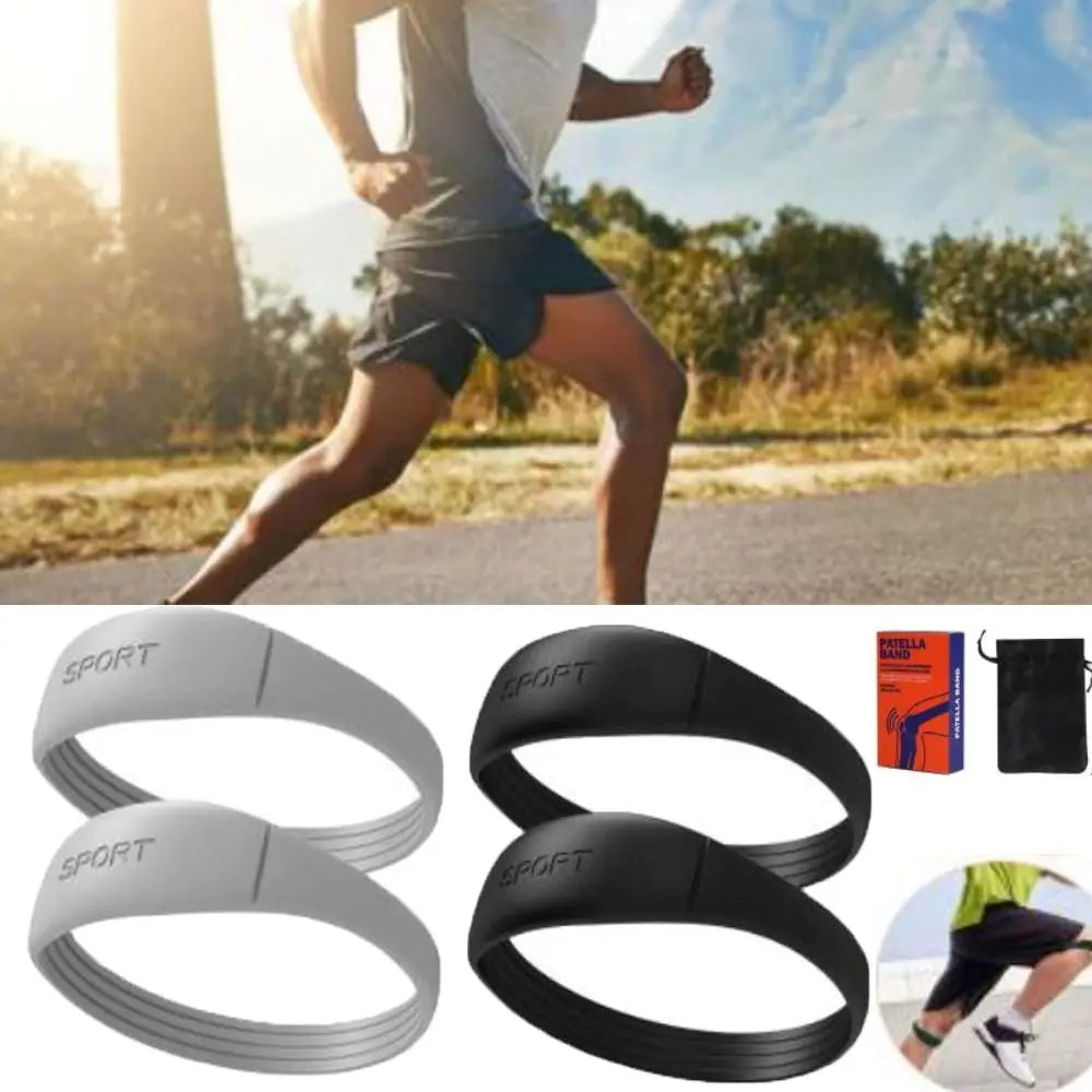 Silicone Patella Tendon Knee Straps | Elastic Knee Support for Sports