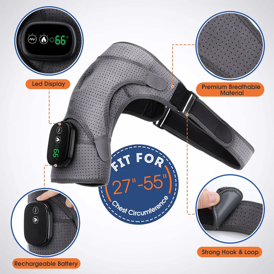 2 In 1 Shoulder Massager &ndash; Heating For Pain Relief Aid