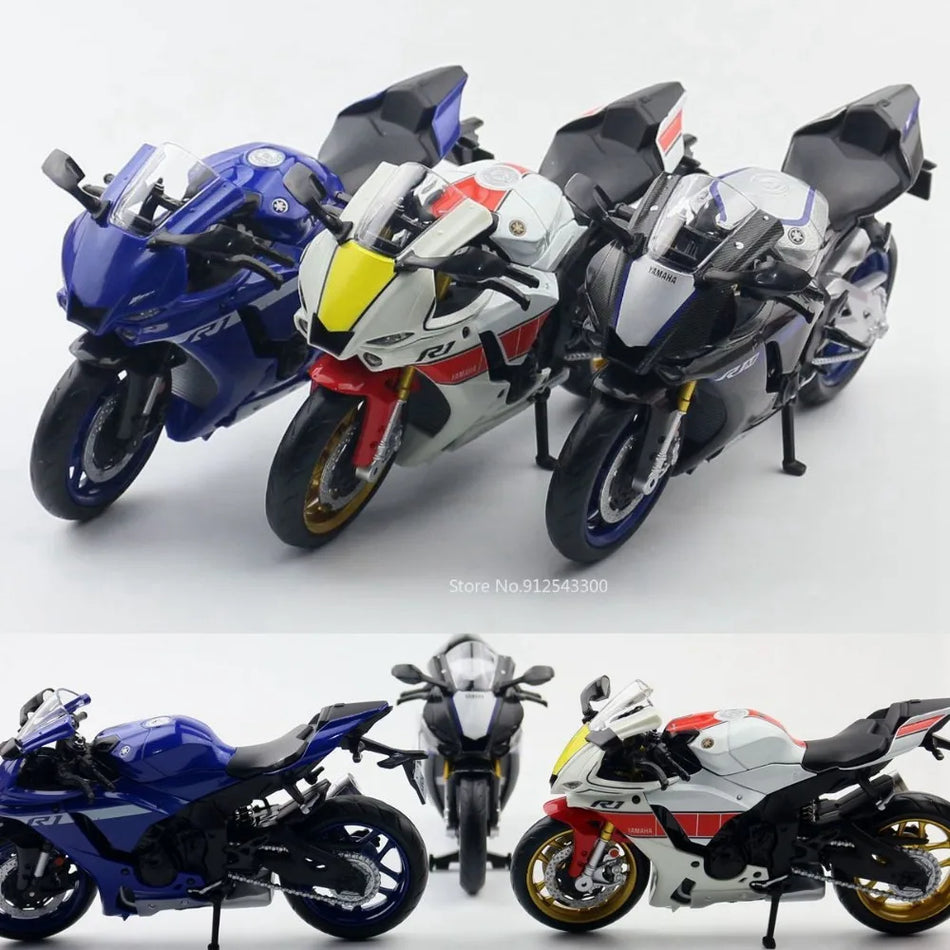1/12 Maßstab Motorradmodell Spielzeug Legierung Druckguss für Yamaha YZF-R1M