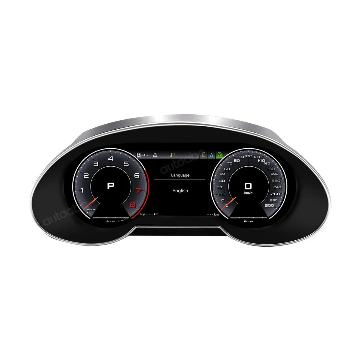 AUTOABC 10.25"LCD Digital Dashboard Cluster Wireless CarPlay Android Auto FOR Audi Q5 2009-2018year Support Steering wheel by InterCyprus Trading Ltd
