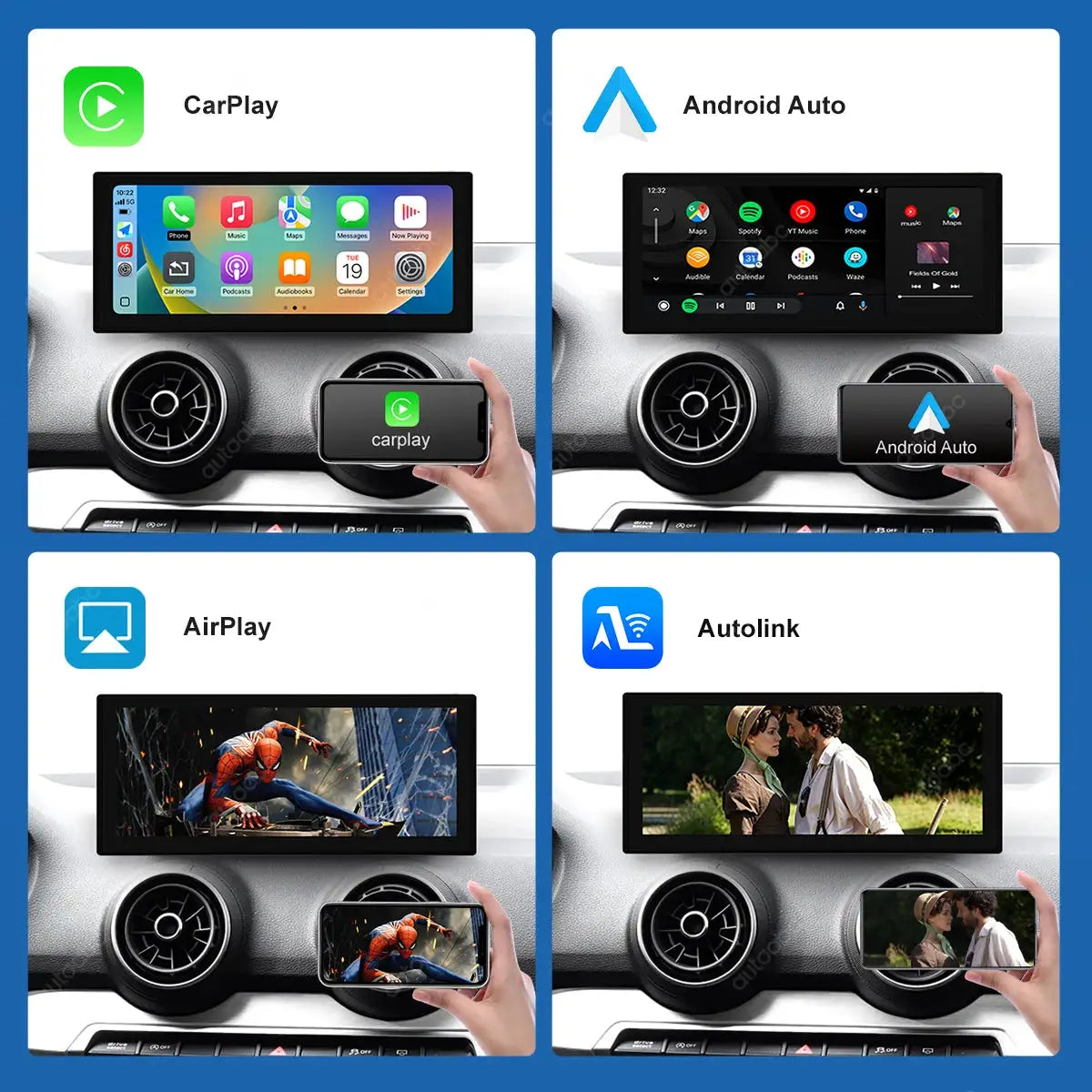 Wireless CarPlay 12.3" Ultra-Thin Linux Touch Screen for Audi Q2L 2018-2022 HD Multimedia Display GPS Navigation Mirror Link BT by InterCyprus Trading Ltd