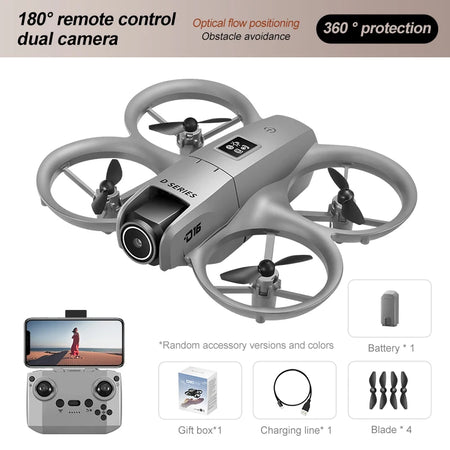 Xiaomi D16 Mini Drone 8K HD-VR - Compact, Powerful, and Feature-Rich Grey-8K-1B HD
