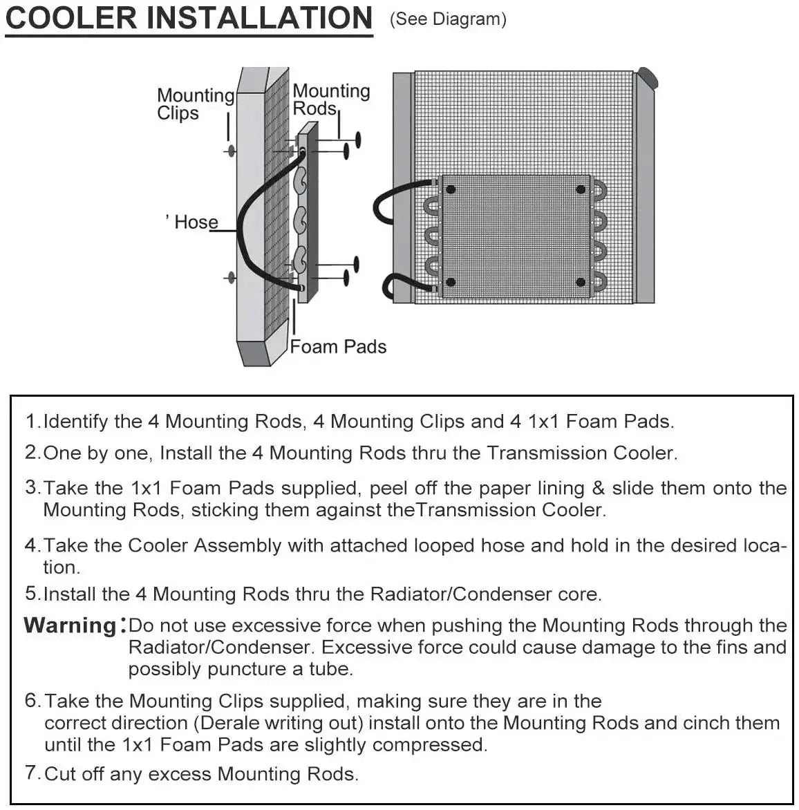Universal 8 Row Aluminum Transmission Radiator Oil Cooling / 10 Inch 12V Car Air Conditioning Electronic Slim Fan Cool Kit by InterCyprus Trading Ltd