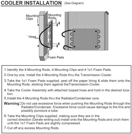 Universal 8 Row Aluminum Transmission Radiator Oil Cooling / 10 Inch 12V Car Air Conditioning Electronic Slim Fan Cool Kit by InterCyprus Trading Ltd