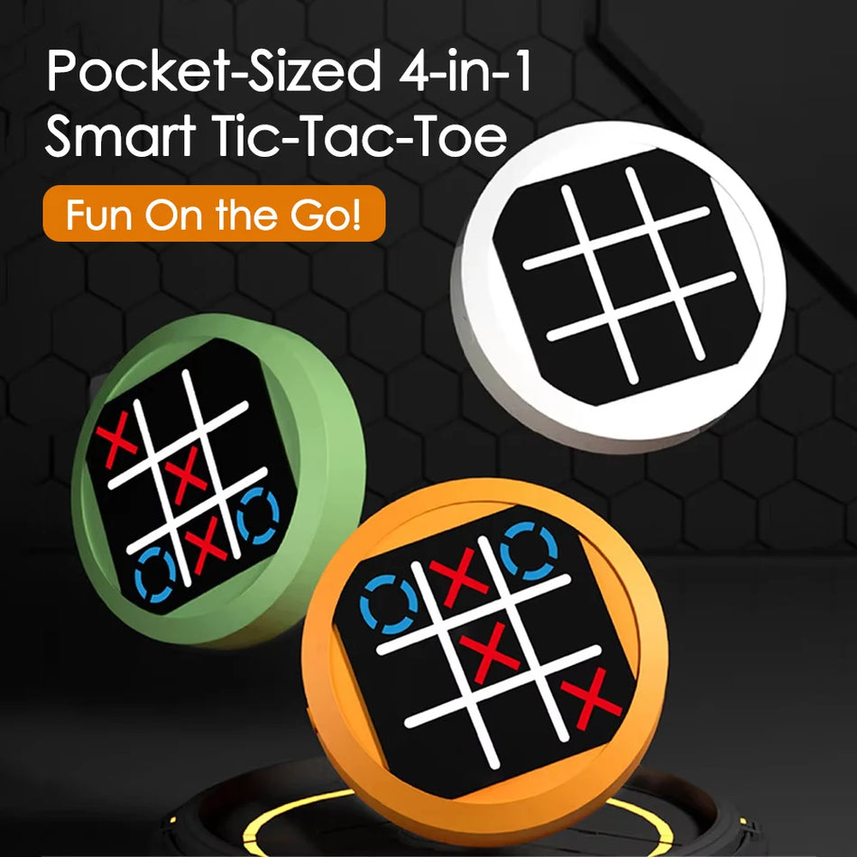 Tic Tac Toe 4in1 Electronic Handheld Puzzle Game Console