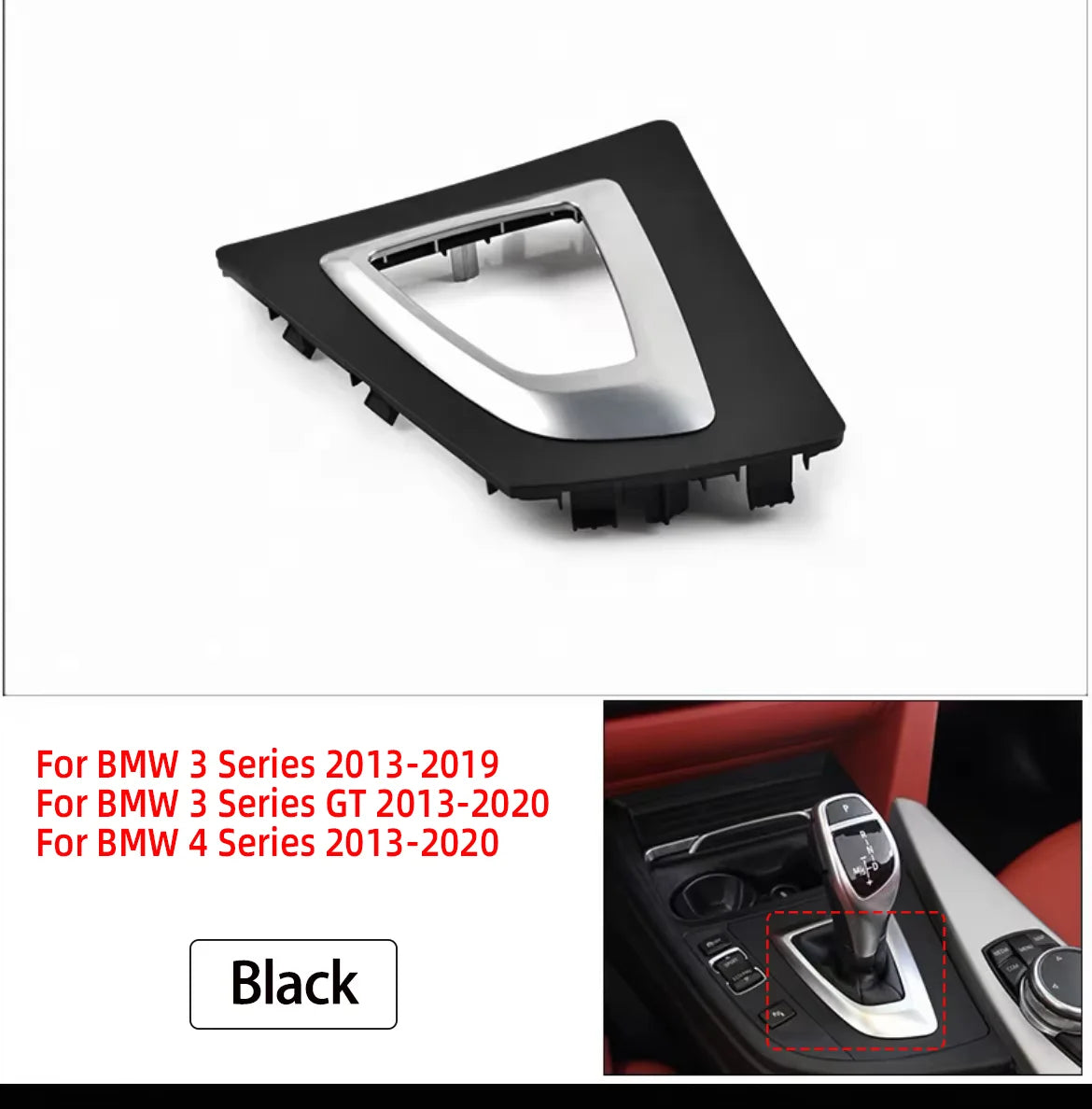 Only LHD Car Shift Lever Bezel Trim Gear Selector Switch Shifter Cover For BMW 3 4 Series F30 F31 F34 F35 F32 F36 51169234131 by InterCyprus Trading Ltd