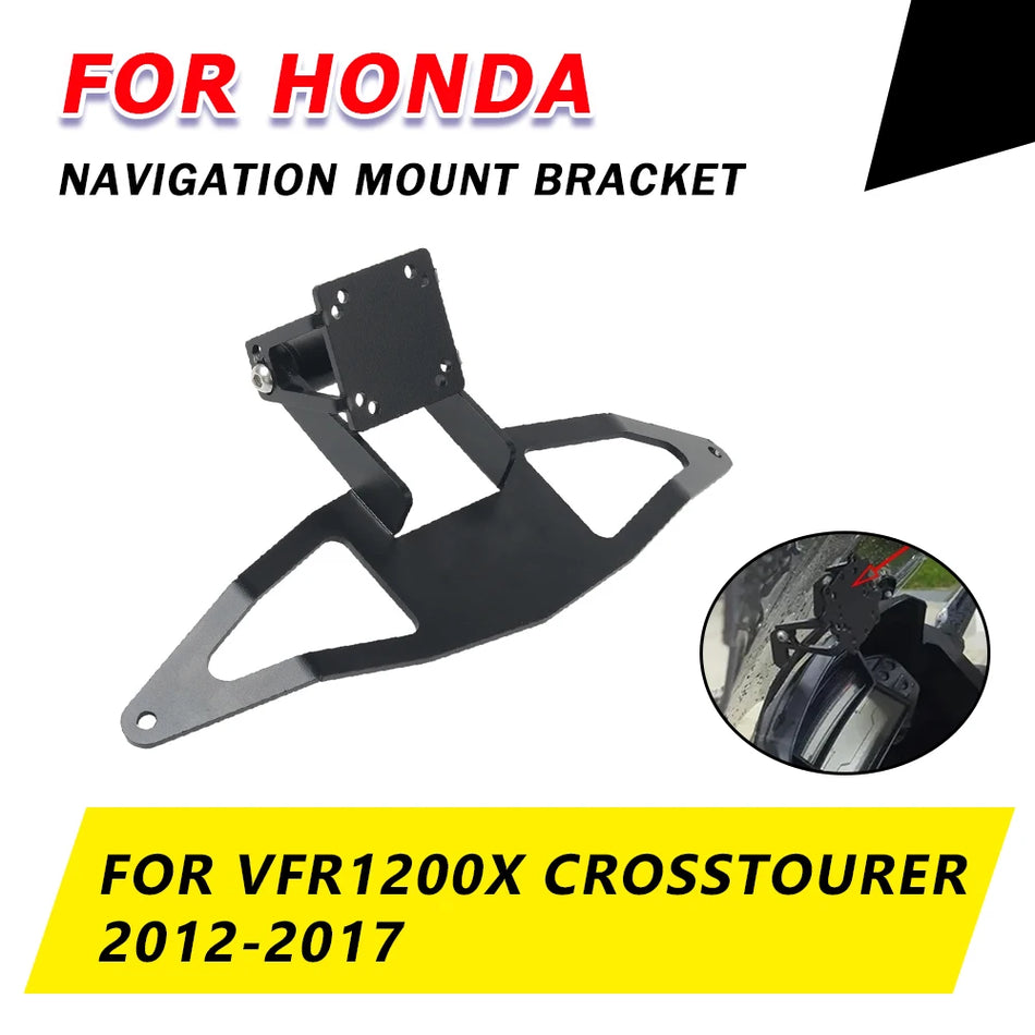 Honda VFR1200X Crosstourer GPS navigācijas turētājs telefona stiprinājumam, melns, universāls