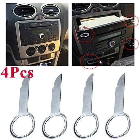 Car Stereo Radio Removal Tool Key 4Pcs Kit - Universal Fit