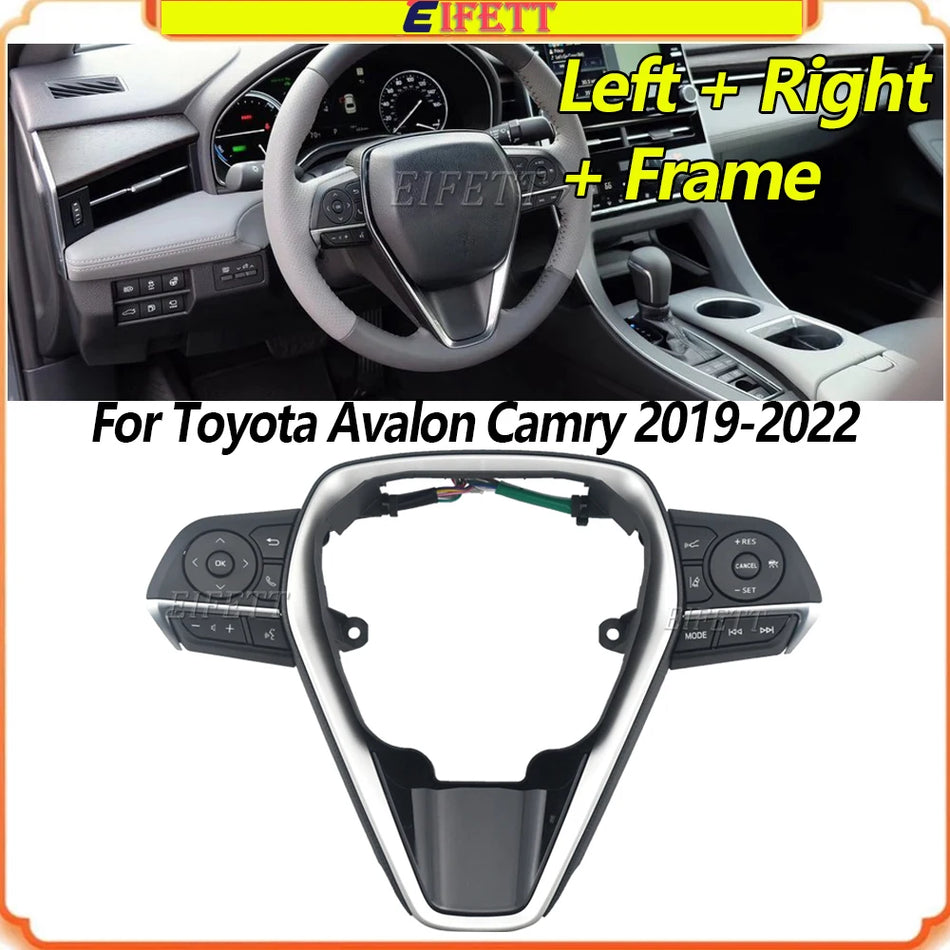 Botones de control del volante retroiluminados para Toyota Camry Avalon 2019-2022