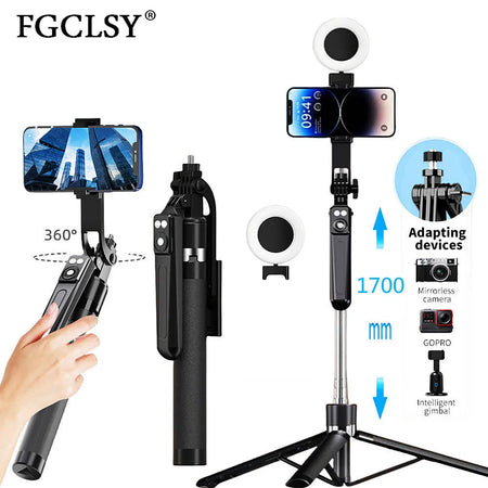 FGCLSY 1.7M Selfie Stick Tripod