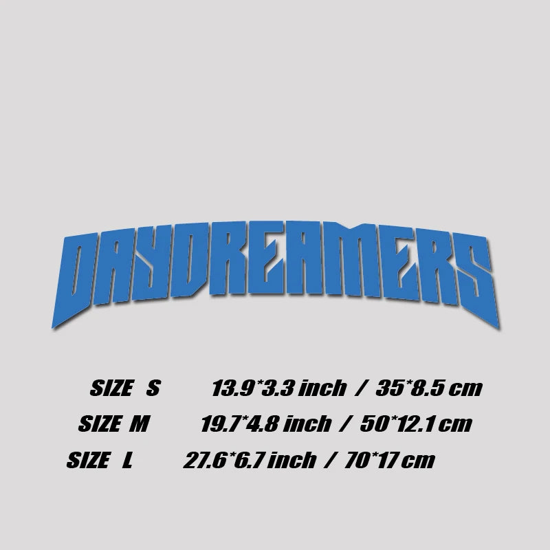 Personalized JDM Style "Day Dreamers" Waterproof PVC Car Decal - High Quality, Unique Design for Full Body Application Blue / S