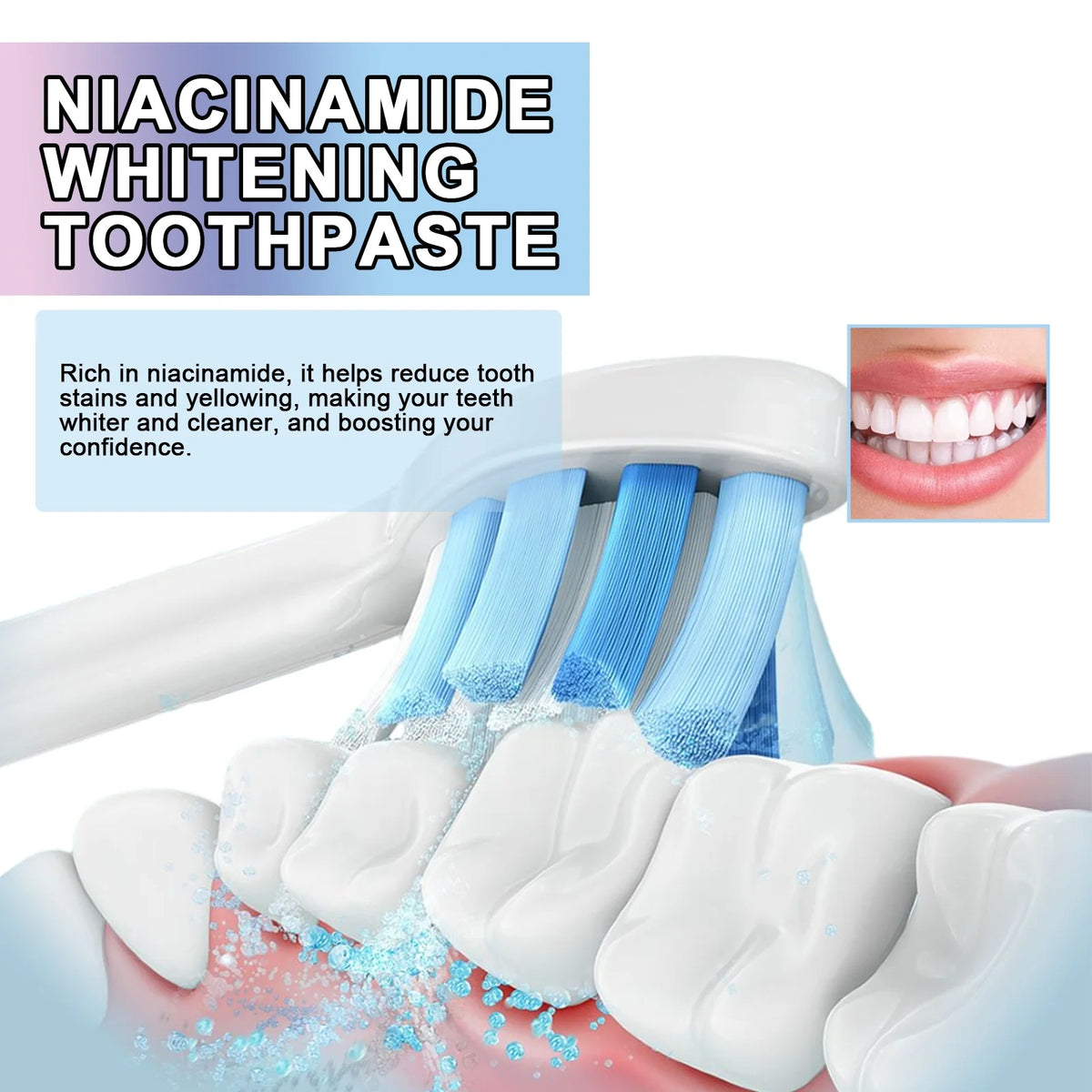 Jaysuing Niacinamide Whitening Toothpaste &ndash; Stain Removal and Sensitive Teeth Strengthening