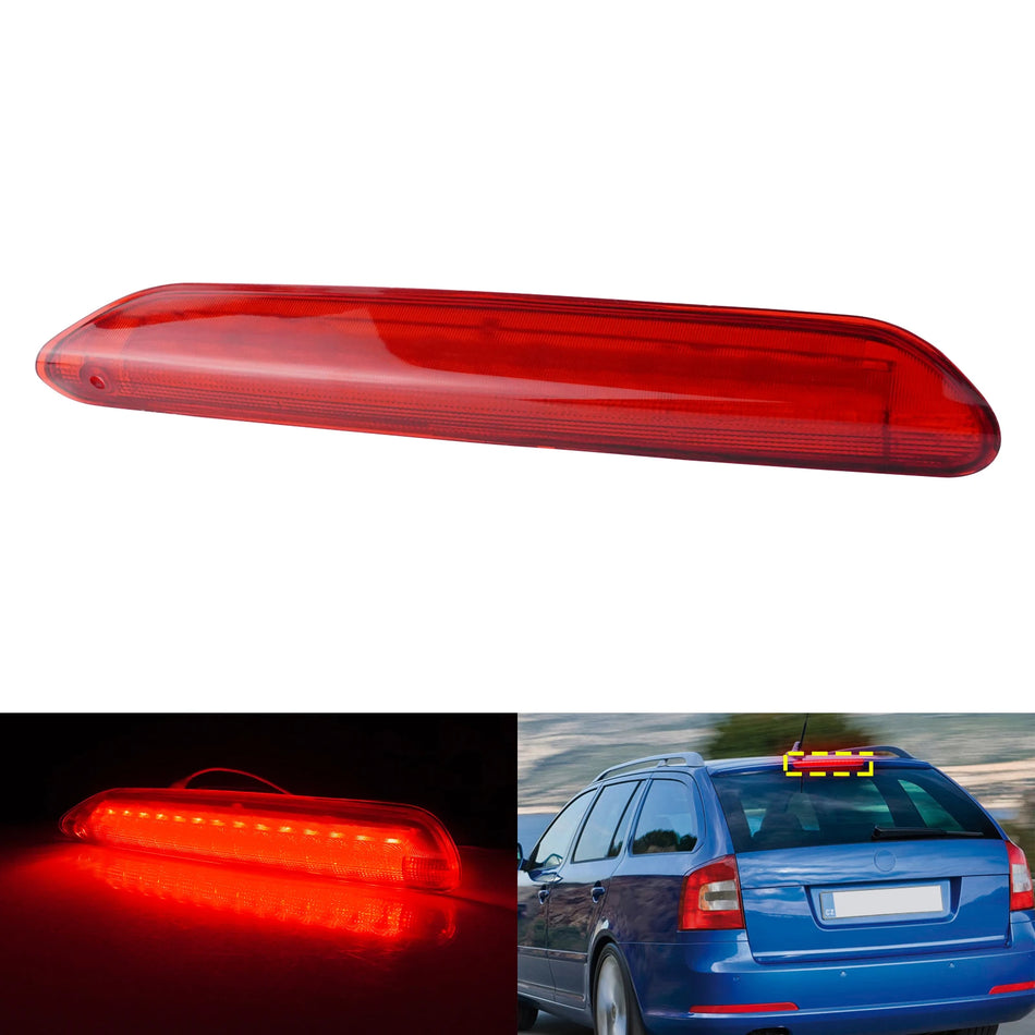 Bromslampa för Skoda Octavia II 1Z5 Kombi 04-13 LED Hög Nivå Tredje Bromslampa