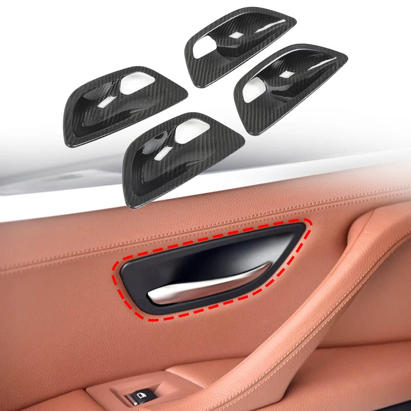 Rifinitura in fibra di carbonio per maniglia porta BMW Serie 5 F10 2011 2017
